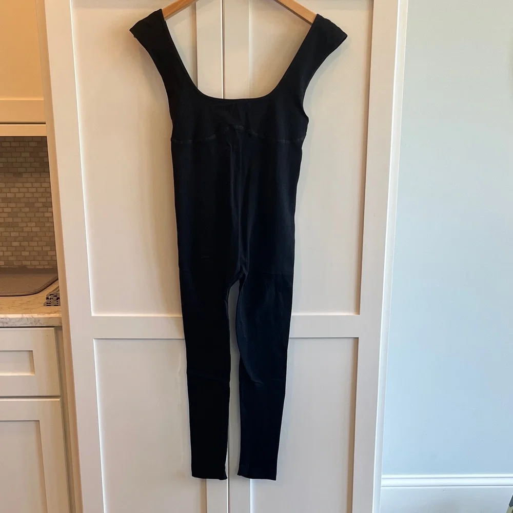 Free People Low back seamless sleeveless is intimate wear,  one-piece black
